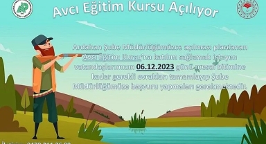 Avcılık kursu açılıyor