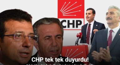 CHP'de 4 büyükşehir belediye başkan adayı belli oldu