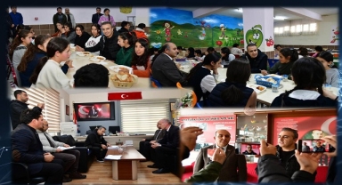 Vali Çiçek, sınavlara hazırlık kursları gören öğrencilerle buluştu