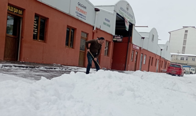 Ardahan'da yoğun kar yağışı