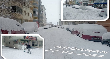 Ardahan'da yoğun Kar yağışı