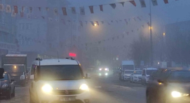 Ardahan’da yoğun sis görüş mesafesini 20 metreye kadar düşürdü
