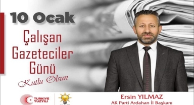 Başkan Yılmaz'dan 10 Ocak Çalışan Gazeteciler Günü kutlaması