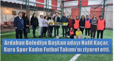 Belediye Başkan Adayı Kaçar’dan Kura Spor’a moral ziyareti