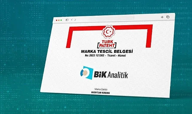 BİK Analitik marka tescil belgesi aldı
