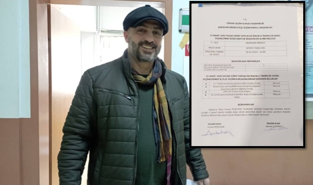 Pehlivan, ilk resmi başvuru yapan Başkan adayı oldu