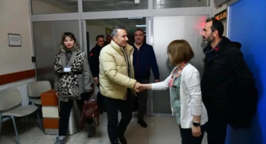 Vali Çiçek, görev başındaki personelleri ziyaret etti