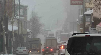 Ardahan’da soğuk hava ve sis etkili oldu