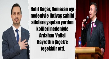 Başkan adayı Kaçar'dan, Vali Çiçek'e teşekkür