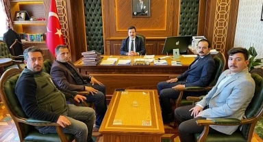 İl Tarım Müdürü Cineviz, Göle Kaymakamı Fırat'ı ziyaret etti