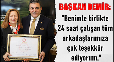 BAŞKAN FARUK DEMİR MAZBATASINI ALDI