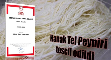 Hanak Tel Peyniri tescil edildi