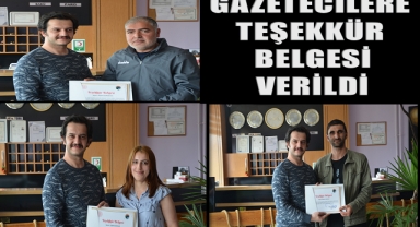 Turizm Haftasında gazetecilere teşekkür belgesi verildi