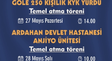 AK Parti, 27 ve 28 Mayıs'ta Ardahan'da Temel Atma Törenleri Düzenleyecek