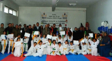 Posof’ta tekvando kuşak sınavı yapıldı