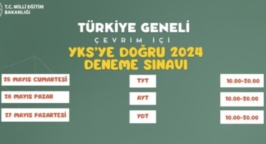 Türkiye geneli çevrim içi deneme sınavı yapılacak