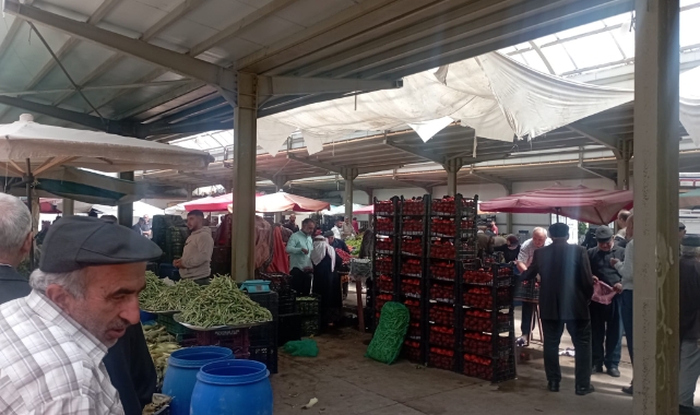 Pazarda Bayram yoğunluğu