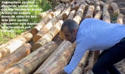 Ardahan’da Orman Kesimine Tepki: