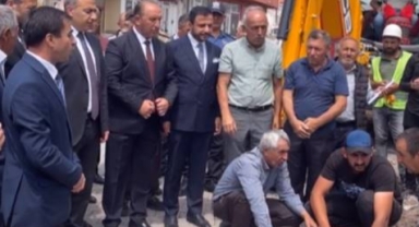 Hanak'ta Doğalgaz Çalışmaları İçin Açılış Töreni Düzenlendi