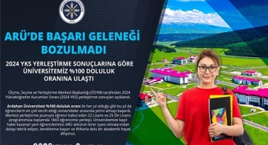 Ardahan Üniversitesi'nde %100 Doluluk Başarısı