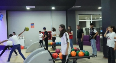 Çocuklar Bowling Etkinliği ile Eğlendi