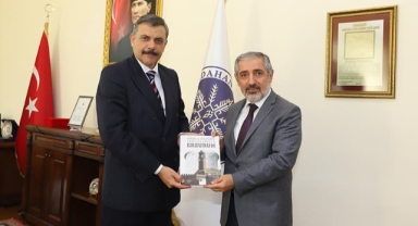 Erzurum Valisi'nden Rektör Biber'e Ziyaret