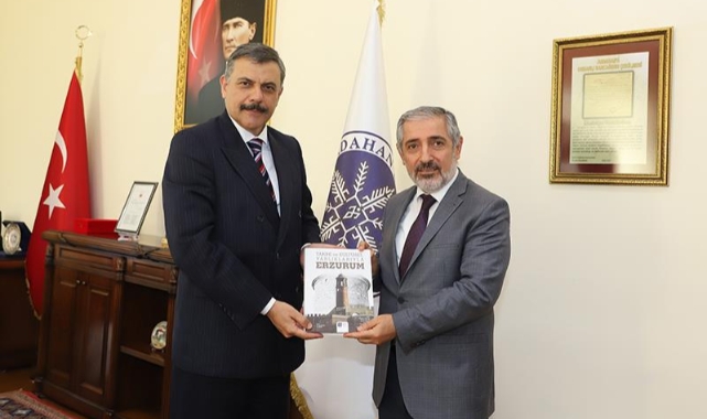 Erzurum Valisi'nden Rektör Biber'e Ziyaret