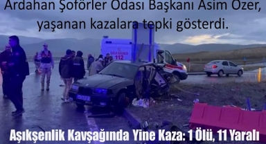 Çıldır’da Feci Kaza: 1 Ölü, 11 Yaralı