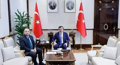 Vekil Kaan Koç, Cumhurbaşkanı Yardımcısı Cevdet Yılmaz ile Görüştü