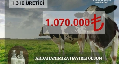 Çiğ Süt Desteklemesiyle Üreticilere Ekonomik Destek