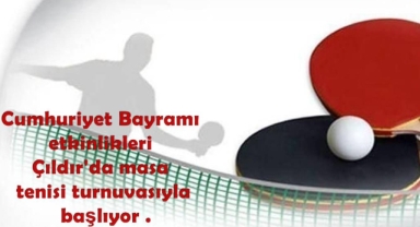 Çıldır'da masa tenisi turnuvası