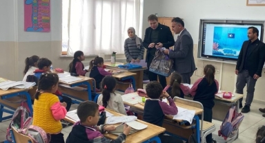 Kaymakam Meram’dan Ortakent İlk ve Ortaokuluna Ziyaret