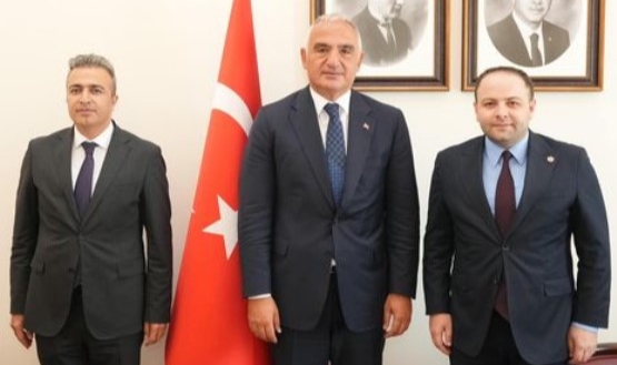 Vali Çiçek ve Vekil Koç, Ardahan'ın turizm konularını bakanla görüştü