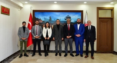 Vali Çiçek, Yeniden Seçilen Baro Başkanı Yolçu ve Ekibini Ağırladı