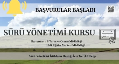 ARDAHAN’DA ‘SÜRÜ YÖNETİMİ KURSU’ AÇILIYOR