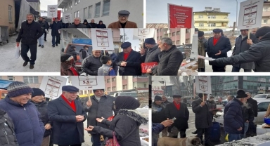 CHP Tam Kadro Göle'de Esnafla Buluştu