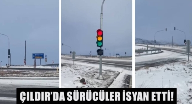 Çıldır’da Vatandaşlar Trafik Işıkları Sorununa İsyan Etti