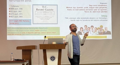 Teknik MYO Öğrencilerine İş Sağlığı ve Güvenliği Eğitimi