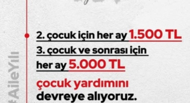 Aileler İçin Çocuk Yardımları Hayata Geçti