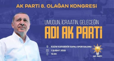 AK Parti Ardahan 8. Olağan İl Kongresi 1 Şubat’ta Gerçekleşecek