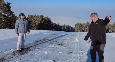 Yalnızçam Kayak Merkezi'nde Pist İncelemesi Yapıldı