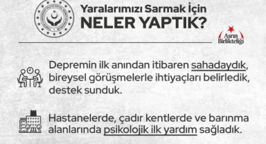 Aile ve Sosyal Hizmetler Bakanlığı Deprem Bölgesinde Neler Yaptı?