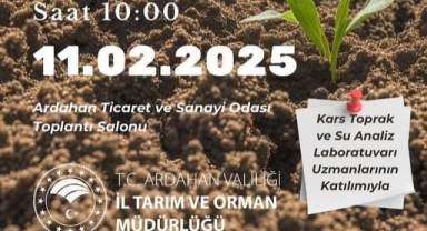 Ardahan’da Çiftçilere Toprak Analizi Eğitimi