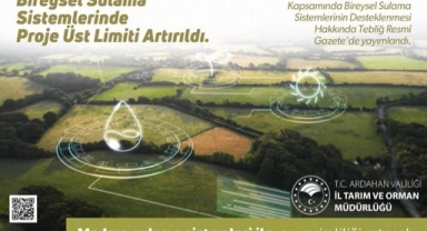 Bireysel Sulama Sistemlerine Destek Artırıldı