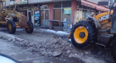 Göle Belediyesi’nden Kış Mesaisi