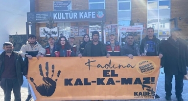 Göle’de 8 Mart’ta “Kadına El Kal-Ka-Maz” Mesajı