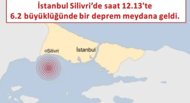 İstanbul'da 6.2 Büyüklüğünde Deprem Meydana Geldi