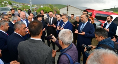 Göle'de Grup Köy Yolu Hizmete Açıldı