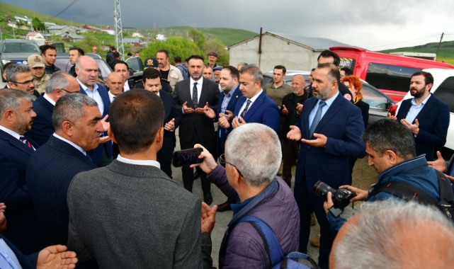 Göle'de Grup Köy Yolu Hizmete Açıldı