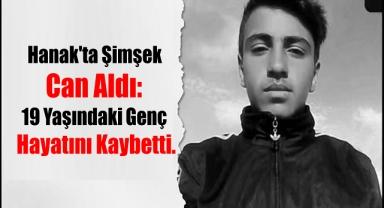 Hanak'ta Şimşek Can Aldı